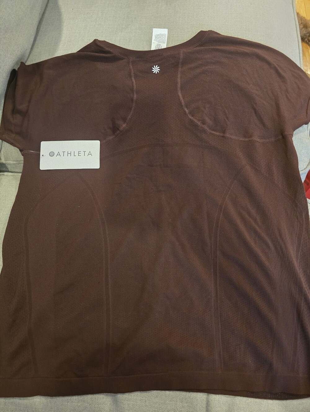 Athleta Short-Sleeve Performance Tee — Deep Brown